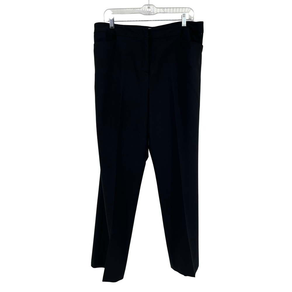 Pendleton Black Straight Leg Dress Pants Women's 14 lined